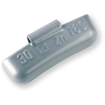 Masse d'équilibrage zinc Type 160 45 g